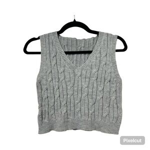 Cable Knit Sweater Vest